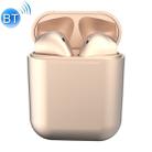 InPods12 TWS Bluetooth 5.0 Metallic Matte Plating Bluetooth Earphone with Charging Case, Supports Call & Touch(Champagne Gold) - 1