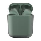 InPods12 TWS Bluetooth 5.0 Metallic Matte Plating Bluetooth Earphone with Charging Case, Supports Call & Touch(Dark Green) - 2