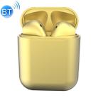 InPods12 TWS Bluetooth 5.0 Metallic Matte Plating Bluetooth Earphone with Charging Case, Supports Call & Touch(Yellow) - 1