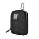 WIWU Q-Pouch Portable Mini Cotton Earphone Case (Black) - 1