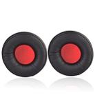 1 Pair Leather Sponge Protective Case for Jabra MOVE Headphone(Black Red) - 1