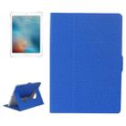 For iPad Air / iPad Air 2 / iPad Pro 9.7 / iPad 9.7 (2018) & iPad 9.7 (2017) Cloth Texture Horizontal Flip Leather Case with Holder & Sleep / Wake-up Function(Blue) - 1