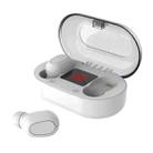 L22 9D Sound Effect Bluetooth 5.0 Wireless Bluetooth Earphone with Charging Box & Digital Display, Support for HD Calls (White) - 1