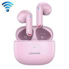 USAMS NX10 ENC Dual Microphone Noise Cancelling TWS Wireless Bluetooth Earphone (Pink) - 1