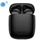 Baseus NGW04P-01 TWS IP54 Waterproof Bluetooth 5.0 Touch Bluetooth Earphone with Charging Box, Support Call & Voice Assistant & QI Wireless Charging(Black) - 1