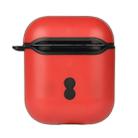 Two Color Wireless Earphones Charging Box Protective Case for Apple AirPods 1/2(Red + Black) - 1
