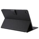 GOOSPERY FANCY DIARY for iPad Air 2 Cross Texture Leather Case with Card Slot & Holder & Wallet(Black) - 1