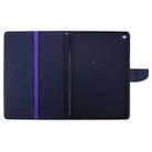 GOOSPERY FANCY DIARY for iPad Air 2 Cross Texture Leather Case with Card Slot & Holder & Wallet(Purple) - 7
