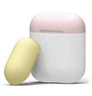 Three Color Dropproof Wireless Earphones Charging Box Protective Case for Apple AirPods 1/2 (Yellow Pink White) - 1