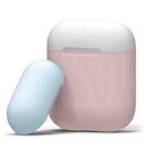 Three Color Dropproof Wireless Earphones Charging Box Protective Case for Apple AirPods 1/2 (Blue White Pink) - 1