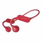 WK V32 Bone Conduction Bluetooth 5.0 Earphone No In-ear Sports Waterproof Earphone(Red) - 1