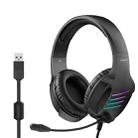 Langsdom HCG07A USB 7.1 Channel Interface Wired Gaming Headset (Black) - 1