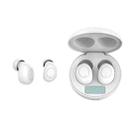 J1 TWS Digital Display Bluetooth V5.0 Wireless Earphones with LED Charging Box(White) - 1