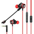 Langsdom G200X In-ear Wired Control Gaming Earphone, Cable Length: 1.2m (Red) - 1