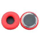 2pcs For JBL Synchros S400BT Headphones Imitation Leather + Memory Foam Soft Earphone Protective Cover Earmuffs(Red) - 1