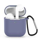 Wireless Earphones Shockproof Silicone Protective Case for Apple AirPods 1 / 2(Gray Blue) - 1