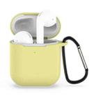 Wireless Earphones Shockproof Silicone Protective Case for Apple AirPods 1 / 2(Yellow) - 1