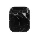 Wireless Earphones Marble Shockproof TPU Protective Case for Apple AirPods 1 / 2(Black) - 1