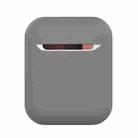 Wireless Earphones Shockproof Liquid Silicone Protective Case for Apple AirPods 1 / 2(Grey) - 1