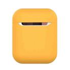 Wireless Earphones Shockproof Liquid Silicone Protective Case for Apple AirPods 1 / 2(Yellow) - 1