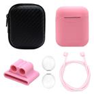 Wireless Earphones Shockproof Silicone Protective Case for Apple AirPods 1 / 2(Pink) - 1