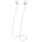 Wireless Bluetooth Headset Anti-lost Rope Magnetic Silicone Lanyard for Apple AirPods 1 / 2(White) - 1