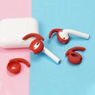 Wireless Bluetooth Earphone Silicone Ear Caps Earpads for Apple AirPods 1 / 2 (Red) - 1