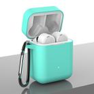Silicone Earphones Charging Box Protective Case for Xiaomi Air(Mint Green) - 1