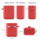 Silicone Earphones Charging Box Protective Case for Xiaomi Air(Red) - 3