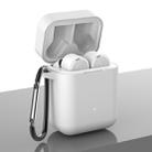 Silicone Earphones Charging Box Protective Case for Xiaomi Air(White) - 1