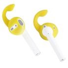 Wireless Bluetooth Earphone Silicone Ear Caps Earpads for Apple AirPods 1 / 2 (Yellow) - 1