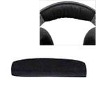 2 PCS For Sennheiser HD515 / HD555 / HD595 / HD598 / HD558 / PC360 Flannel Replacement Headband Head Beam Headgear Cover(Black) - 1