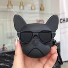 Lovely Puppy Wireless Earphones Shockproof Silicone Protective Case for Apple AirPods Pro(Black) - 1