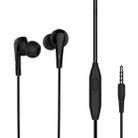 Langsdom MJ62 1.2m Wired In Ear 3.5mm Interface Stereo Earphones with Mic (Black) - 1