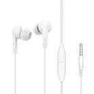 Langsdom MJ62 1.2m Wired In Ear 3.5mm Interface Stereo Earphones with Mic (White) - 1