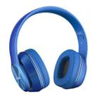 L350 Foldable Wireless Sports Stereo Bluetooth Headset, Supports IOS Power Display & HD Calling & FM & TF Card & 3.5mm AUX (Blue) - 1