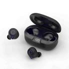 TWS-Q3 Stereo True Wireless Bluetooth Earphone with Charging Box & Power Display (Black) - 1
