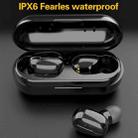 L13 IPX6 Waterproof Bluetooth 5.0 Wireless Stereo Bluetooth Earphone with Magnetic Charging Box, Supports Binaural Call & Voice Assistant (Black) - 6