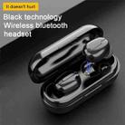 L13 IPX6 Waterproof Bluetooth 5.0 Wireless Stereo Bluetooth Earphone with Magnetic Charging Box, Supports Binaural Call & Voice Assistant (Black) - 15