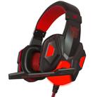 PLEXTONE PC780 Over-Ear Gaming Earphone Subwoofer Stereo Bass Headband Headset with Microphone(Black Red) - 1