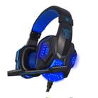 PLEXTONE PC780 Over-Ear Gaming Earphone Subwoofer Stereo Bass Headband Headset with Microphone & USB LED Light(Black Blue) - 1