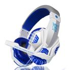 PLEXTONE PC780 Over-Ear Gaming Earphone Subwoofer Stereo Bass Headband Headset with Microphone & USB LED Light(White Blue) - 1