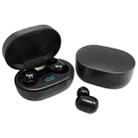 F2 Sports Waterproof Bluetooth Headset Bluetooth 5.0 Wireless Headset with Digital Display(Black) - 1