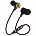 MG-G22 Portable Sports Magnetic Absorption Bluetooth V5.0 Bluetooth Headphones, Support TF Card(Black) - 1