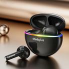 Lenovo XT97 Bluetooth 5.2 Wireless Bluetooth Earphone with RGB Light (Black) - 1