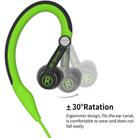 Mucro MB-232 Running In-Ear Sport Earhook Wired Stereo Headphones for Jogging Gym(Green) - 3