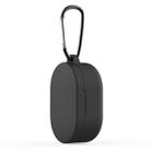 For Xiaomi Redmi AirDots & Xiaomi AirDots Youth Version Earphone Silicone Protective Case with Hook(Black) - 1