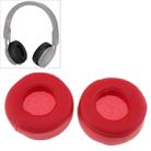 2 PCS For Beats Studio Mixr Headphone Protective Leather Cover Sponge Earmuffs (Red) - 1