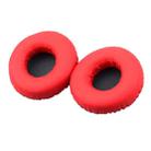 2 PCS For Sony MDR-XB450AP / XB550 / XB650 / XB400 Earphone Cushion Cover Earmuffs Replacement Earpads with Mesh(Red) - 1