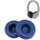 2 PCS For JBL Tune 600BTNC / T500BT / T450BT Earphone Cushion Cover Earmuffs Replacement Earpads with Mesh(Blue) - 1
